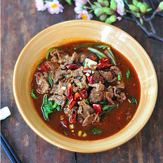 Thịt bò luộc cay