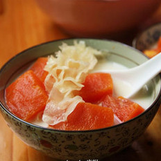 đu đủ tuyết nhĩ hầm sữa