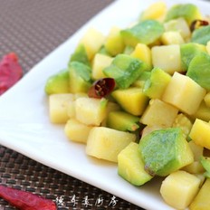 Khoai tây hầm gừng.