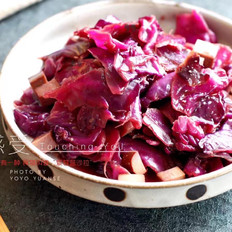 Salad cải xoăn tím